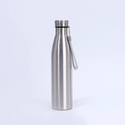 1000Ml Stainless Steel Creative Gourd Cup Portable Outdoor Large Capacity Single-Layer Drink Bottle with Carrying Strap