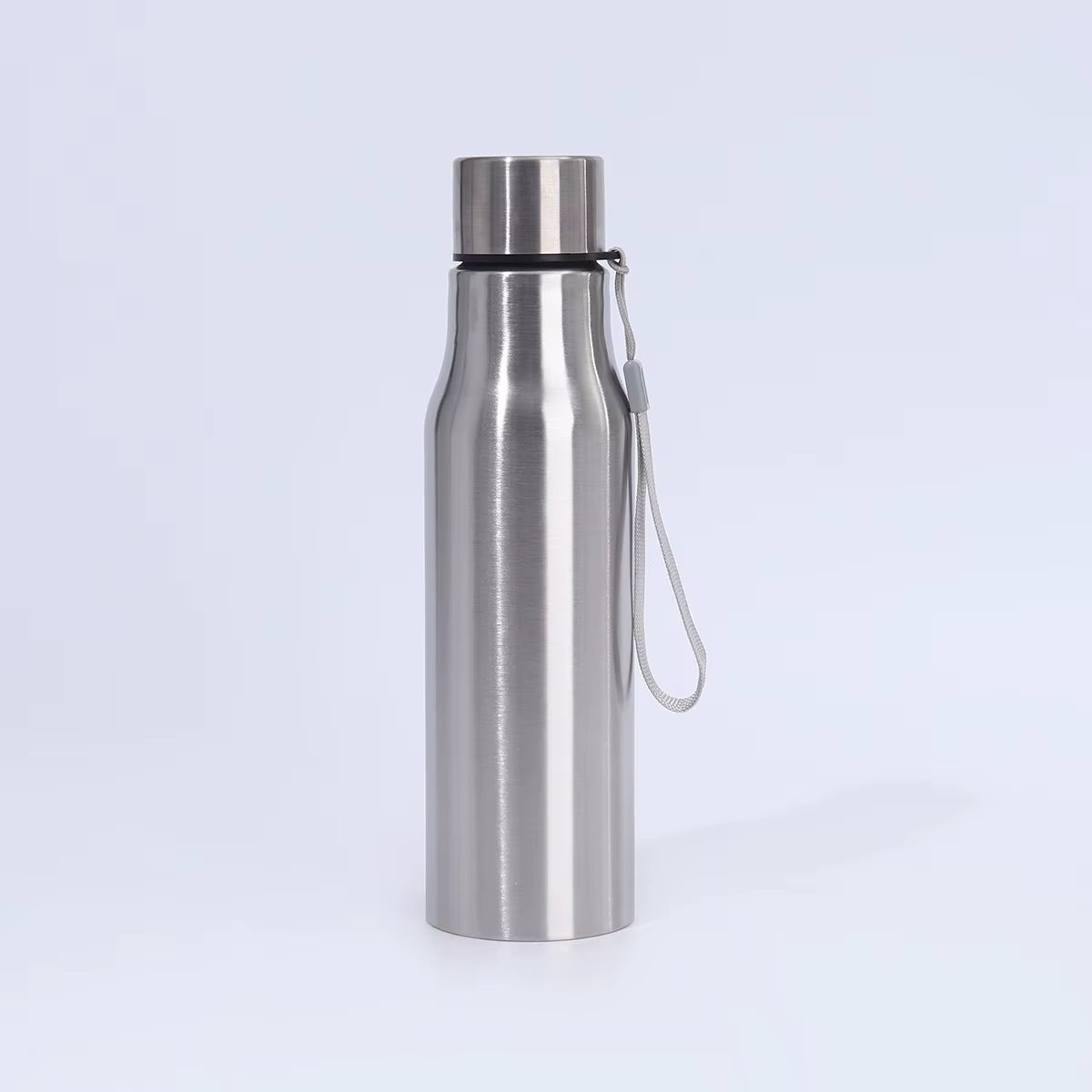 1000Ml Stainless Steel Creative Gourd Cup Portable Outdoor Large Capacity Single-Layer Drink Bottle with Carrying Strap