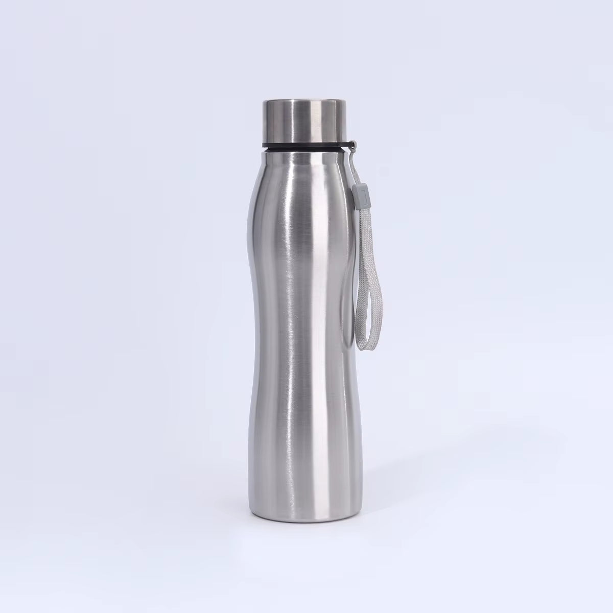 1000Ml Stainless Steel Creative Gourd Cup Portable Outdoor Large Capacity Single-Layer Drink Bottle with Carrying Strap